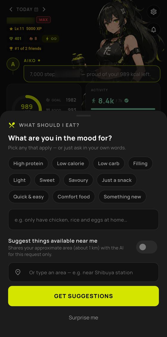 What should I eat: mood-based AI meal suggestions that fit your remaining budget